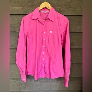 Women’s cinch button-down shirt